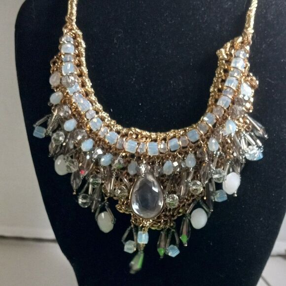 INC Statement Gold tone Beaded Necklace - Picture 1 of 8